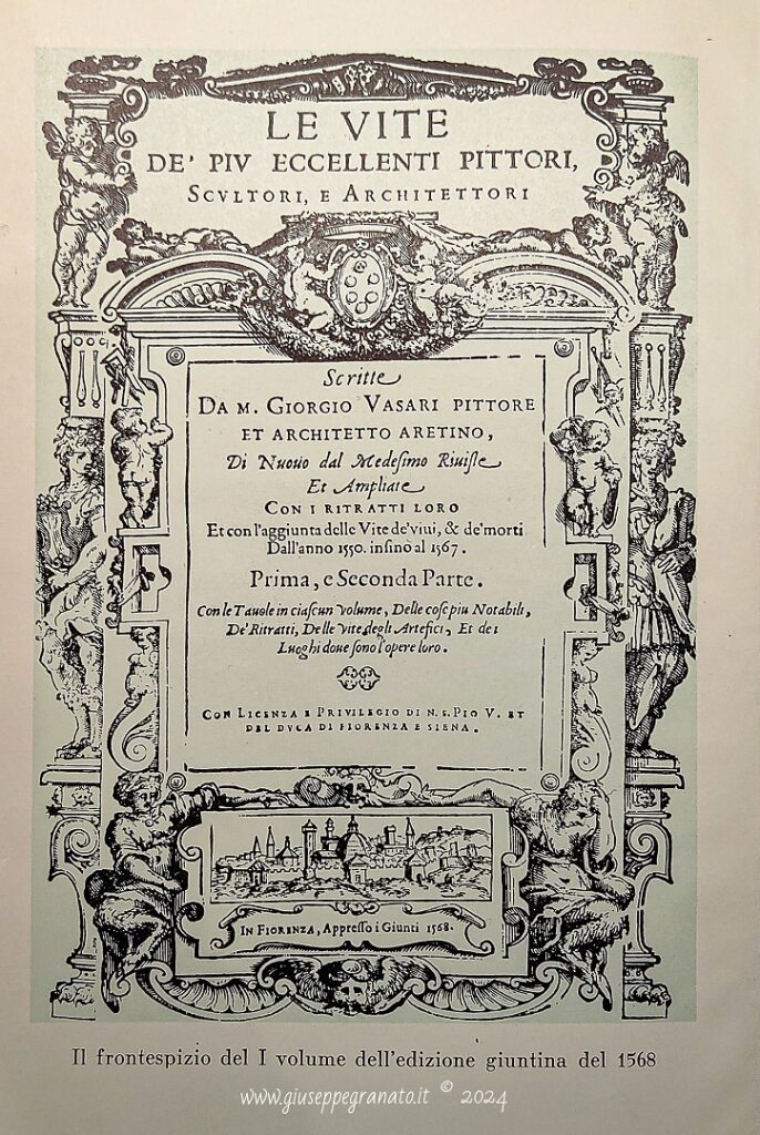 Giorgio Vasari, "Le vite dei più eccellenti pittori", 1568