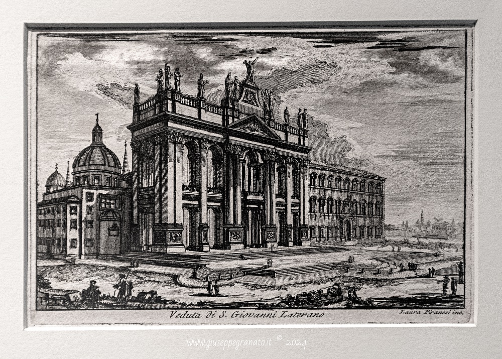 Roma Pittrice- Laura Piranesi, _Veduta di San Giovanni in Laterano 1775-1778_